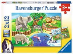 Ravensburger Puzzle Zvieratká v zoo 2x12 dielikov