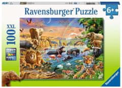 Ravensburger Puzzle Zvieratá pri napájadle XXL 100 dielikov