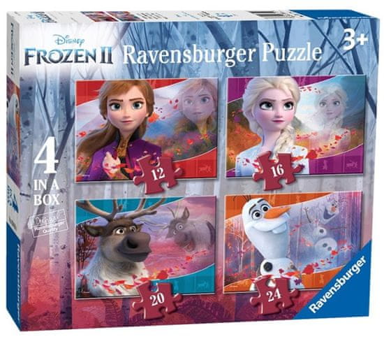 Ravensburger Puzzle Ľadové kráľovstvo 2, 4v1 (12,16,20,24 dielikov)