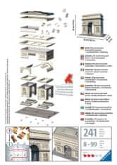 Ravensburger 3D puzzle Víťazný oblúk, Francúzsko 216 dielikov