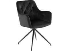 Danish Style Jedálenská stolička Calvin (SET 2 ks), čierna