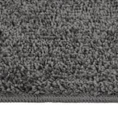 Petromila vidaXL Chlpatý koberec tmavosivý 140x200 cm protišmykový