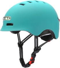 Bluetouch Bezpečnostná helma modrá s LED