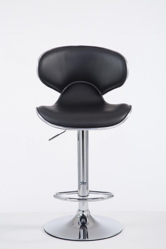 BHM Germany Barová stolička Vega I., syntetická koža, čierna