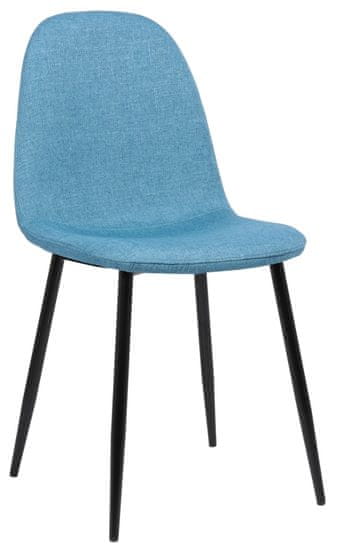 BHM Germany Jedálenská stolička Napier, textil, modrá