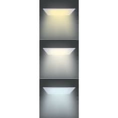 Solight LED mini panel CCT, podhľadový, 12W, 900lm, 3000K, 4000K, 6000K, štvorcový, WD141