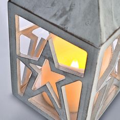 Solight drevená lampáš s LED sviečkou, 3x AAA, 1V232