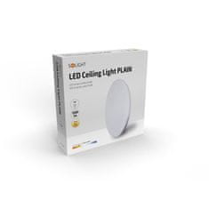 Solight LED stropné svietidlo PLAIN, 15W, 1200lm, 3000K, okrúhle, 26cm, WO786