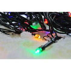 Solight LED vianočná reťaz, 500 LED, 50m, prívod 5m, 8 funkcií, časovač, IP44, viacfarebný, 1V05-M