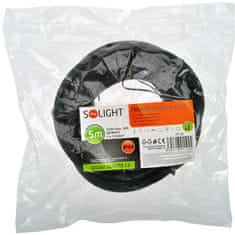 Solight flexo šnúra, 5m, 3 x 2.5mm2, gumová H07RN-F3, čierna, PF39