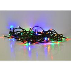 Solight LED vonkajšia vánočná reťaz, 200 LED, 20m, prívod 5m, 8 funkcií, časovač, IP44, viacfarebný, 1V102-M