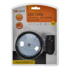 Solight LED svetielko s diaľkovým ovládaním, 5 LED, 3x AA batérie, WL95