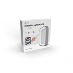 Solight LED stropné svetlo štvorcové Treviso, 48W, 2880lm, stmievateľné, diaľkové ovládanie, sivá, WO769-G