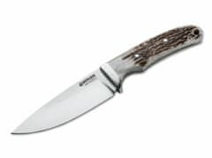 Böker Manufaktur 120520 Savannah Stag lovecký nôž 11,6 cm, paroh, kožené puzdro