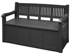 ProGarden Záhradná lavica s úložným priestorom 130x60x85cm