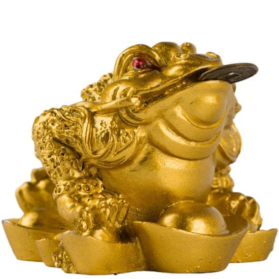 Feng shui Harmony Zlatá trojnohá žaba 4cm