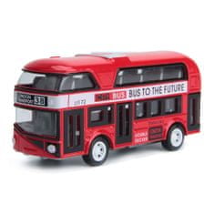 Rappa Londýnsky dvojposchodový autobus červenej farby