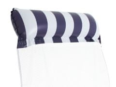 WOWO Nafukovací matrac na plávanie s hojdacou sieťou a stoličkou, 120x70cm, námornícka modrá