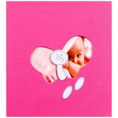 KPH Akce 1+1: Detský fotoalbum na fotorožky BABY´s HISTORY ružový + Detský fotorámik na viac fotiek BPD ružový zdarma