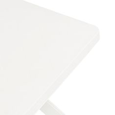 Vidaxl Bistro stolík, biely 70x70x72 cm, plast