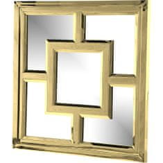 Artelore Štvorcové zrkadlo KUBE zlaté 100 x 4 cm