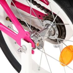 Petromila vidaXL Detský bicykel 16 palcový čierny a ružový