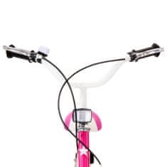 Petromila vidaXL Detský bicykel 16 palcový čierny a ružový