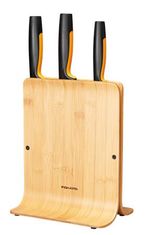 FISKARS Blok na nože "Functional Form", bambus, 3 nože, 1057553
