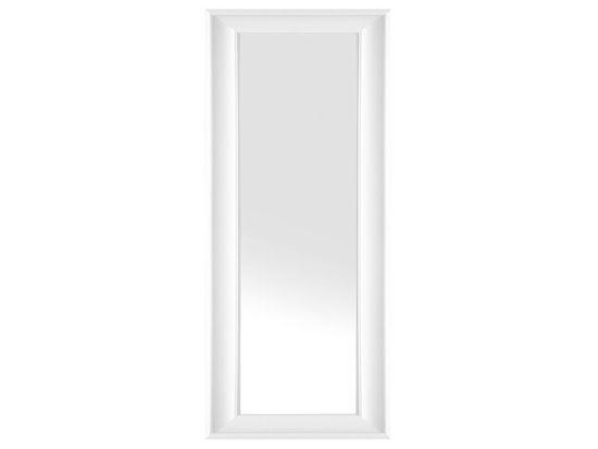 Beliani Biele nástenné zrkadlo v dekoratívnom ráme 51 x 141 cm LUNEL