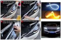 CoolCeny Flexibilný LED pásik do auta - dynamické blinkre + denné svietenie