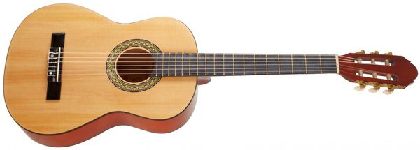 krásna prírodná akustická gitara toledo Primera Spruce 34-NT s kratšou menzúrou pre deti študentov a ľudí menšieho vzrastu lesklá povrchová úprava vrstvený korpus lipové drevo