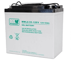 MW Power FVE batérie pre soláry MWLG 55-12EV GEL-PVC 12V/55Ah