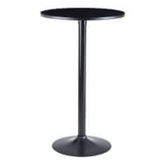 Bruxxi Barový stôl Oleg, 100 cm, čierna