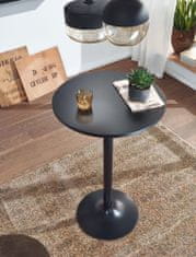 Bruxxi Barový stôl Oleg, 100 cm, čierna