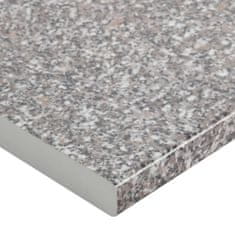 Vidaxl Kuchynská doska sivá s granitovou textúrou 100x60x2,8 cm drevotrieska