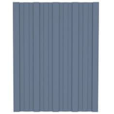 Vidaxl Strešné panely 12 ks pozinkovaná oceľ sivé 60x45 cm