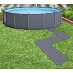 Vidaxl Intex Zámkový polstrovaný chránič podlahy bazéna 8 ks 50x50x0,5 cm 1,9 m²