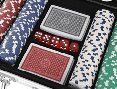Alum online Poker set v kufríku - 300 žetónov