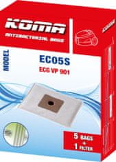 KOMA EC05S - Vrecká do vysávača ECG VP 901, textilné, 5ks