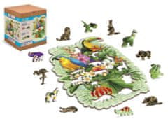 Wooden city Drevené puzzle Tropické vtáky 160 dielikov EKO