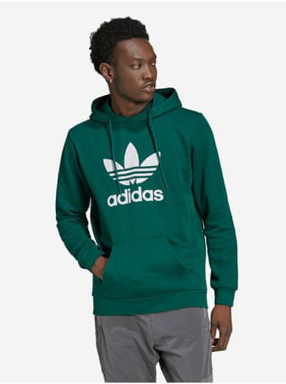 Adidas Zelená pánska mikina s kapucou adidas Originals