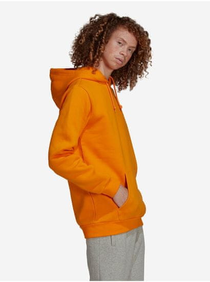 Adidas Oranžová pánska mikina s kapucou adidas Originals