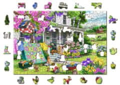 Wooden city Drevené puzzle Vidiecka záhrada 2v1, 505 dielikov EKO