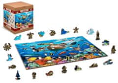 Wooden city Drevené puzzle Život v oceáne 2v1, 505 dielikov EKO