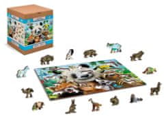 Wooden city Drevené puzzle Vitajte v džungli 2v1, 200 dielikov EKO