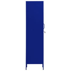 Petromila vidaXL Uzamykacia skriňa námornícka-modrá 35x46x180 cm oceľová