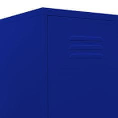 Petromila vidaXL Uzamykacia skriňa námornícka-modrá 35x46x180 cm oceľová