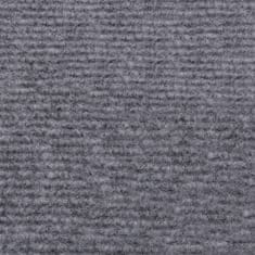 Vidaxl Záťažový koberec, vrúbkovaný 1,2x15 m, sivý