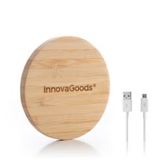 InnovaGoods Bezdrôtová Nabíjačka Wirboo Bamboo