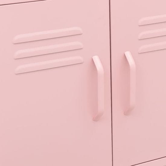 Storage Cabinet Pink 60x35x49 cm Steel